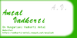 antal vadkerti business card